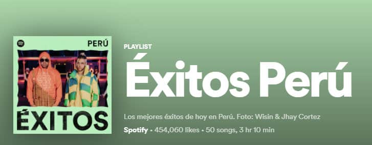 exitos peru playlist