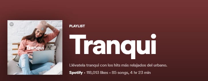 Tranqui playlist