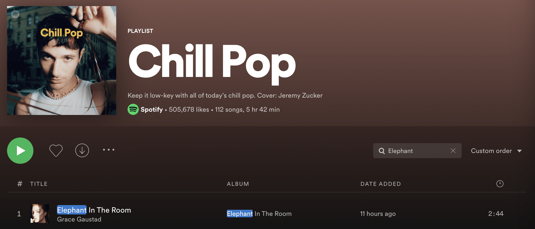 chill pop playlist