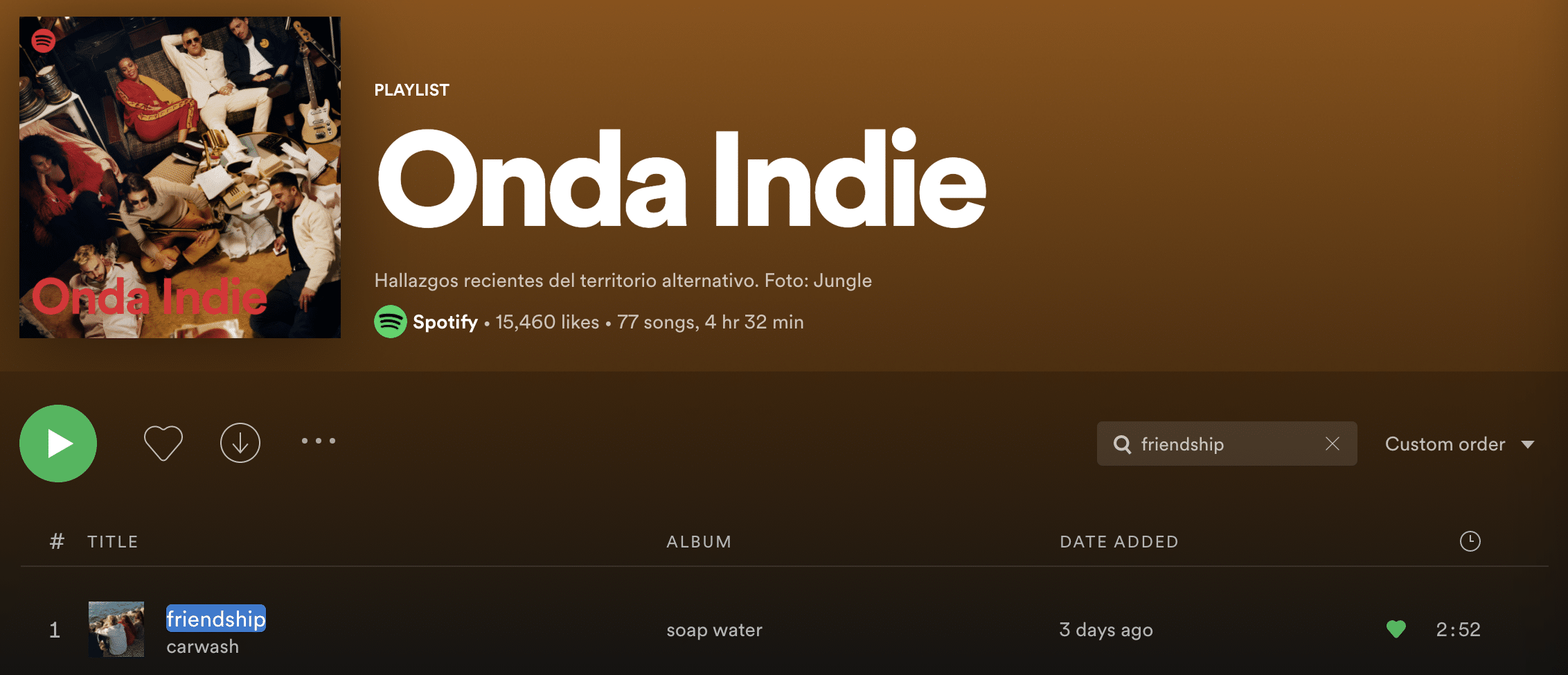 onda indie playlist