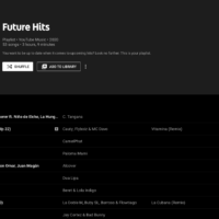 A screen shot of the future mix playlist.