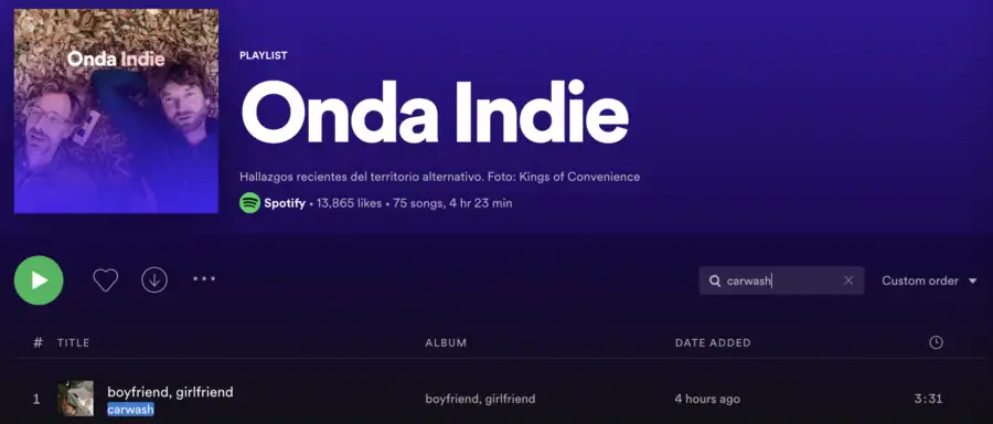 onda indie playlist